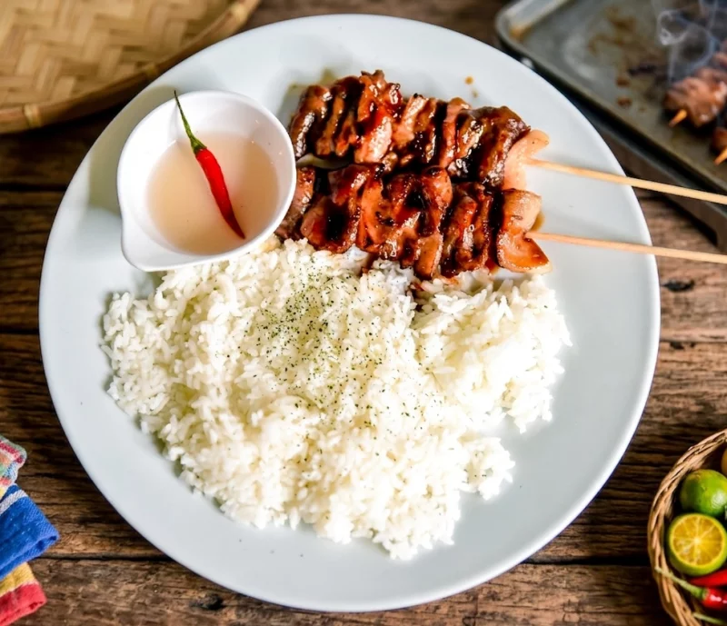 IF1 2pcs Pork BBQ Rice Ala cart