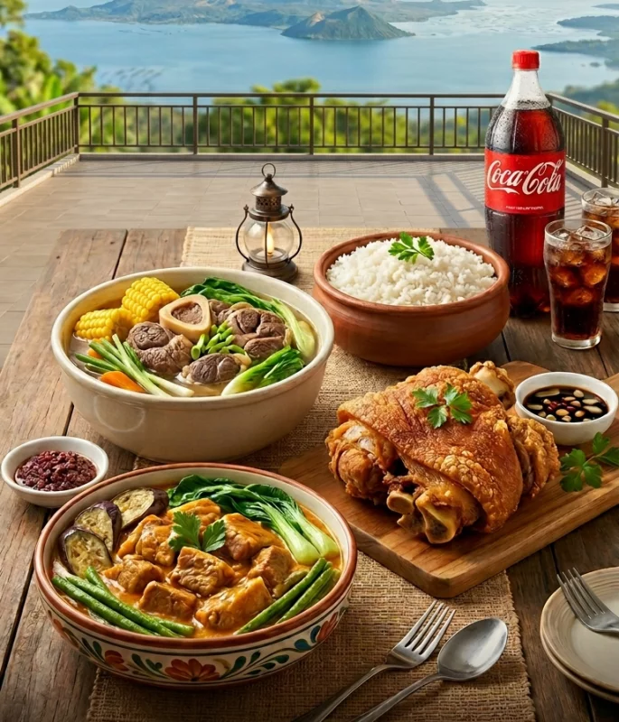 BF 3: Pata, Pork Kare Kare, Coke, Rice