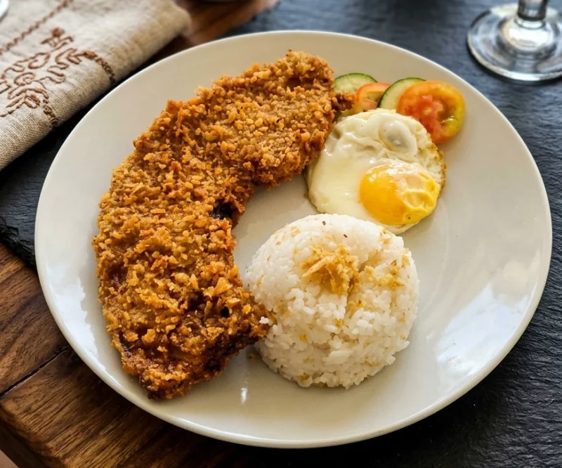 Breaded Fried Liempo Silog Ala cart