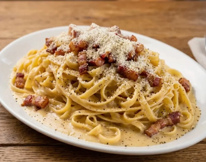 Carbonara w/ Smoked Bacon Sharing