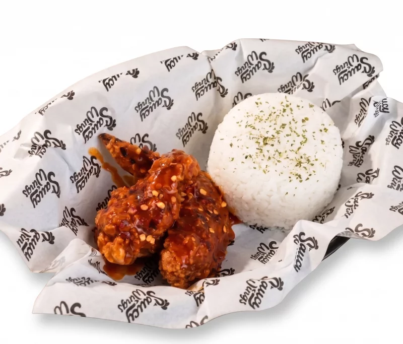2pcs Wings w/ Rice Ala cart