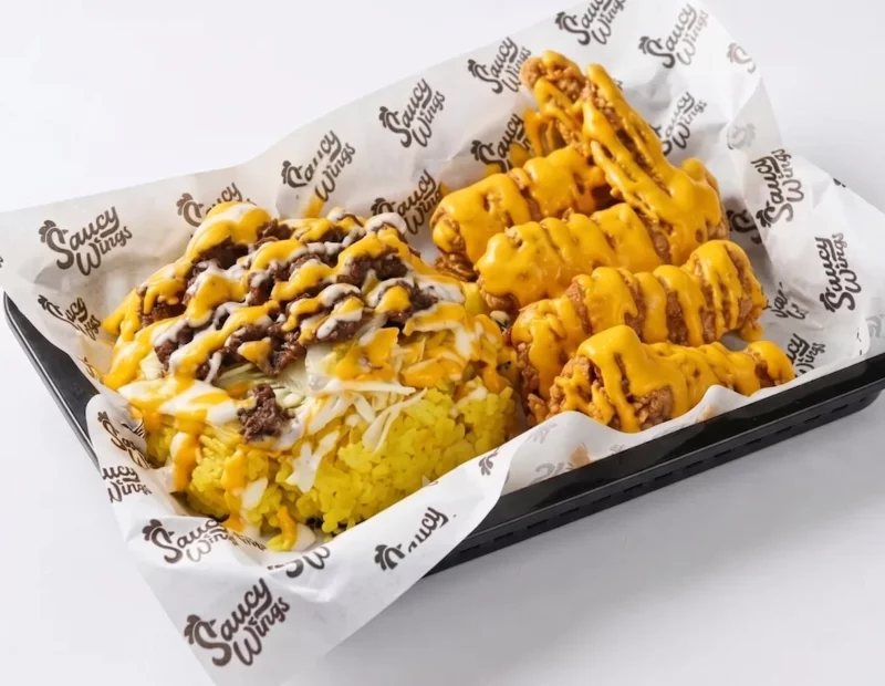 4 wings Shawarma Rice Ala cart