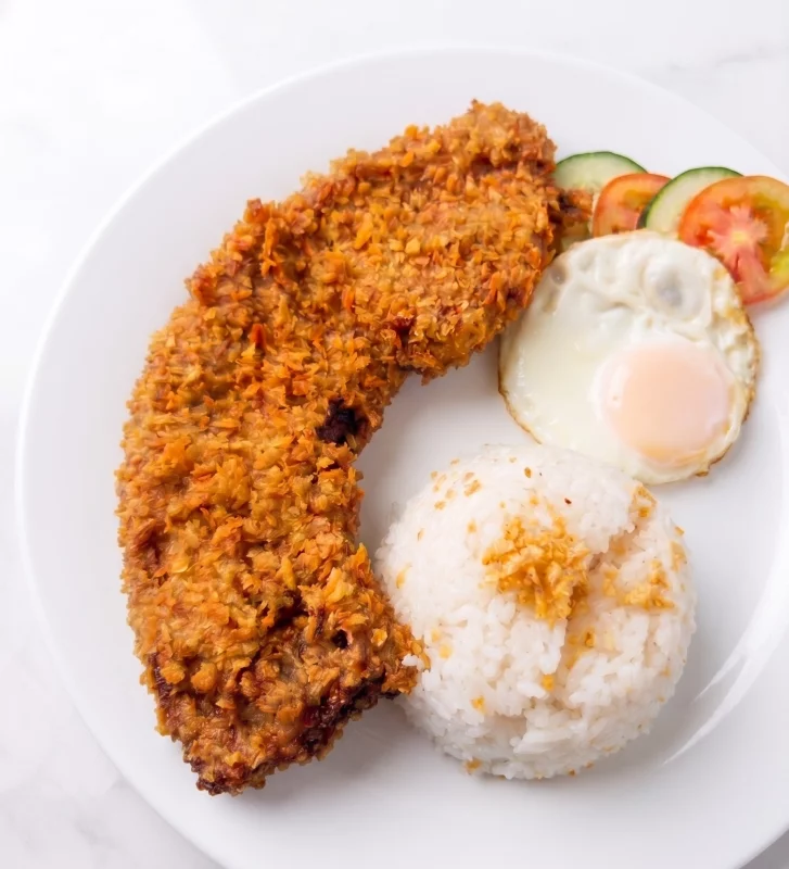 Breaded Fried Liempo Silog